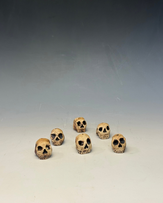 Ceramic Skull Incense Burner | Handmade Mini Skull Incense Holder
