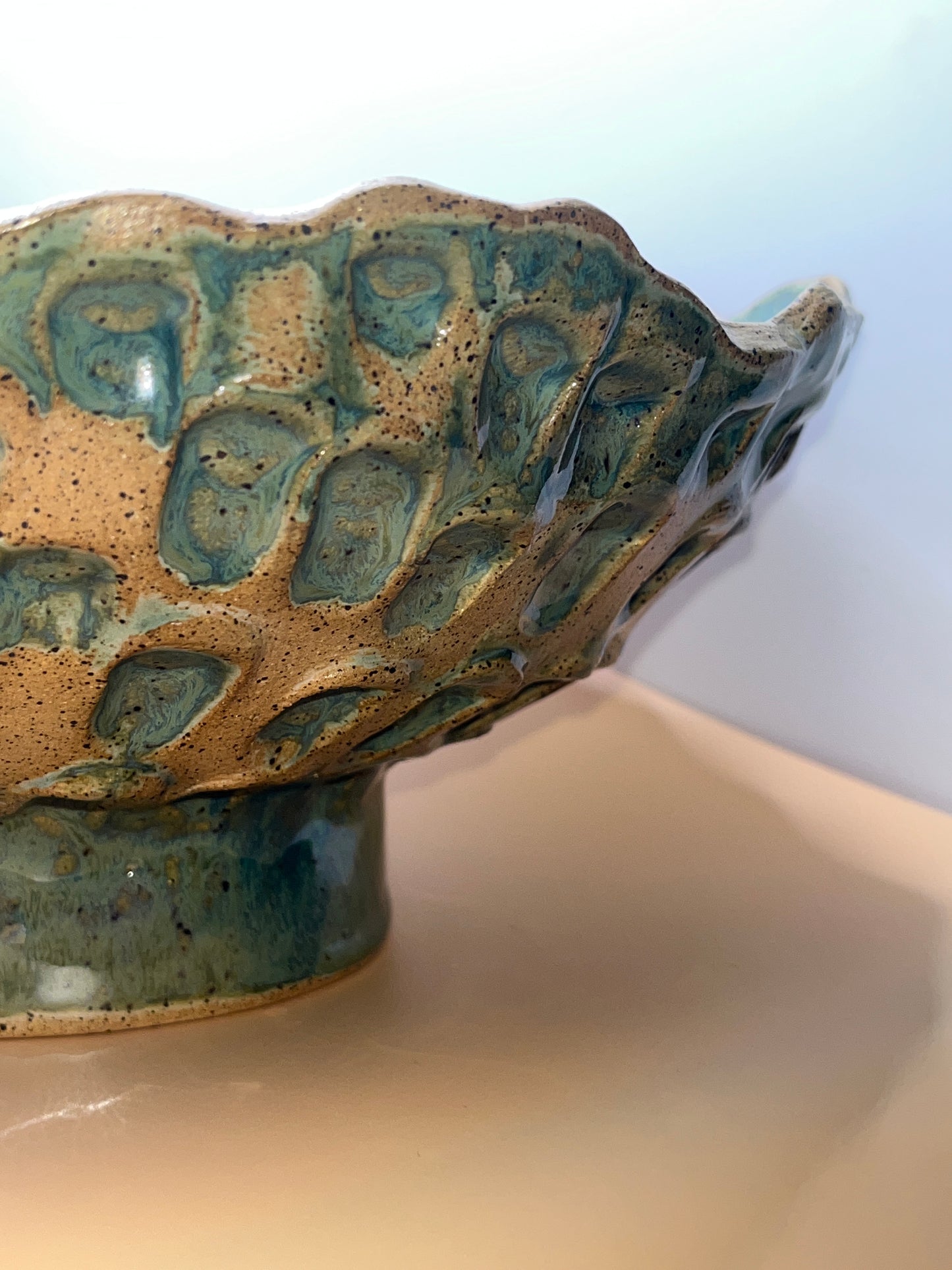 Textured Asymetrical Bowl - Alma de Aztlan