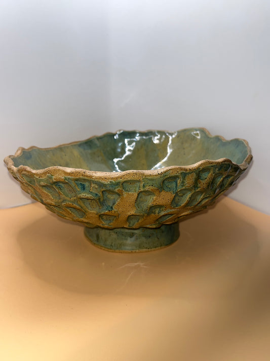Textured Asymetrical Bowl - Alma de Aztlan