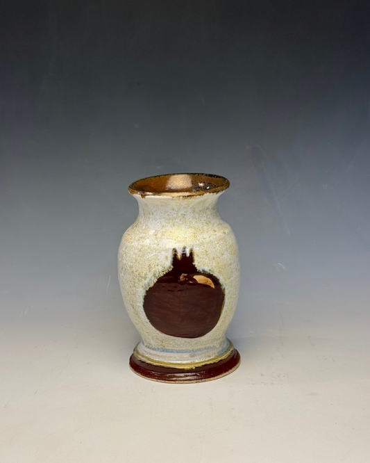 Pomegranate & Beetle Vase | Handmade Ceramic Vase