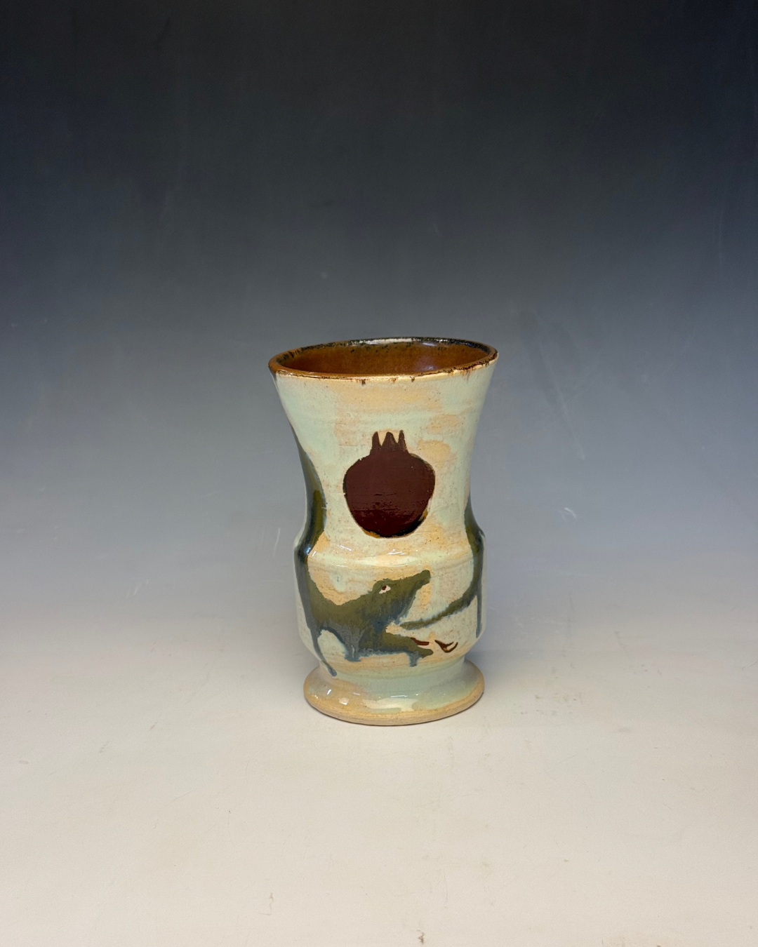 Ouroboros & Pomegranate Vase | Handmade Ceramic Vase