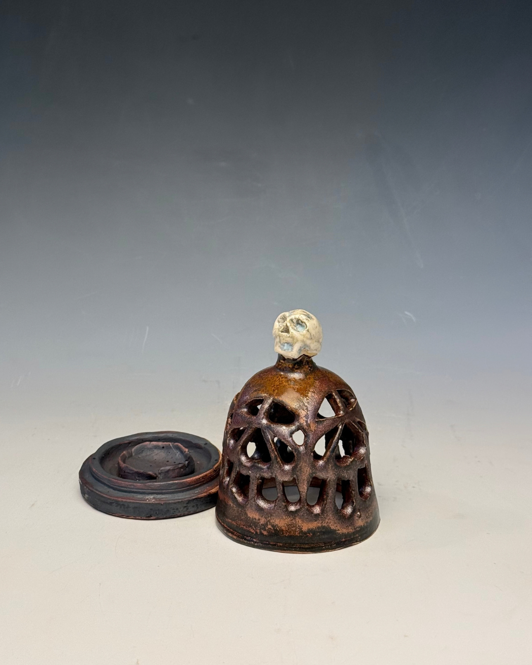 Skull Censer | Handmade Ceramic Incense Cone Burner