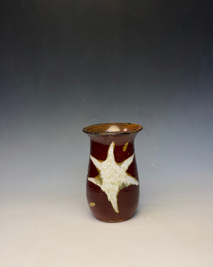 Celestial Starburst Vase | Handmade Glaze-Painted Ceramic Vase