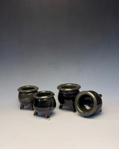 Mini Ceramic Cauldron | Handmade Tiny Cauldron