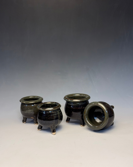 Mini Ceramic Cauldron | Handmade Tiny Cauldron