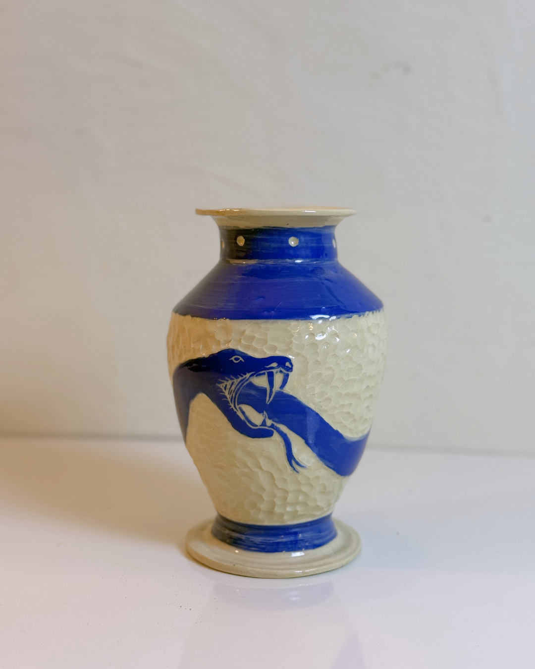 Blue Ouroboros Vase