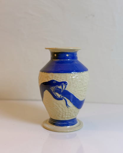 Blue Ouroboros Vase