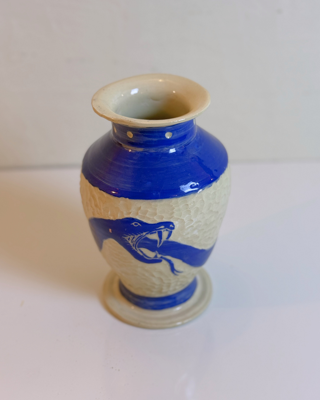 Blue Ouroboros Vase