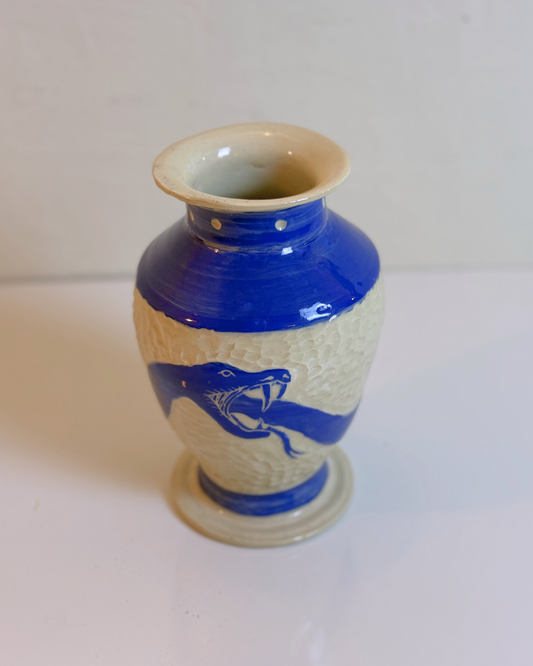 Blue Ouroboros Vase