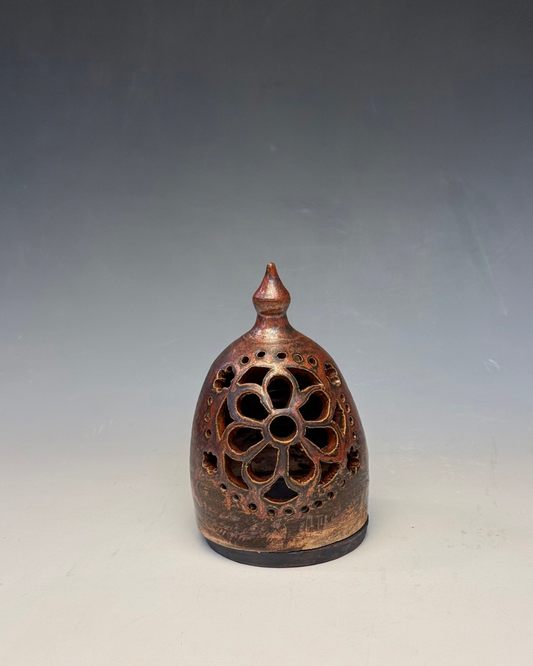 Rose Window Censer | Handmade Ceramic Incense Cone Burner