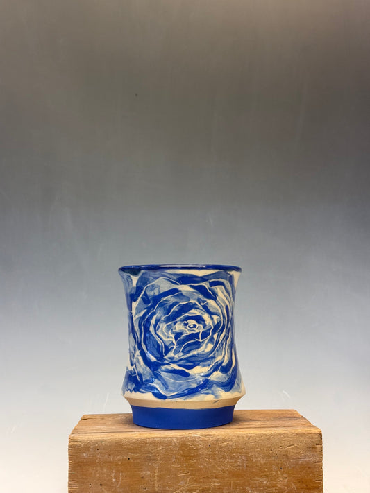 8 oz. Blue Rose Cup