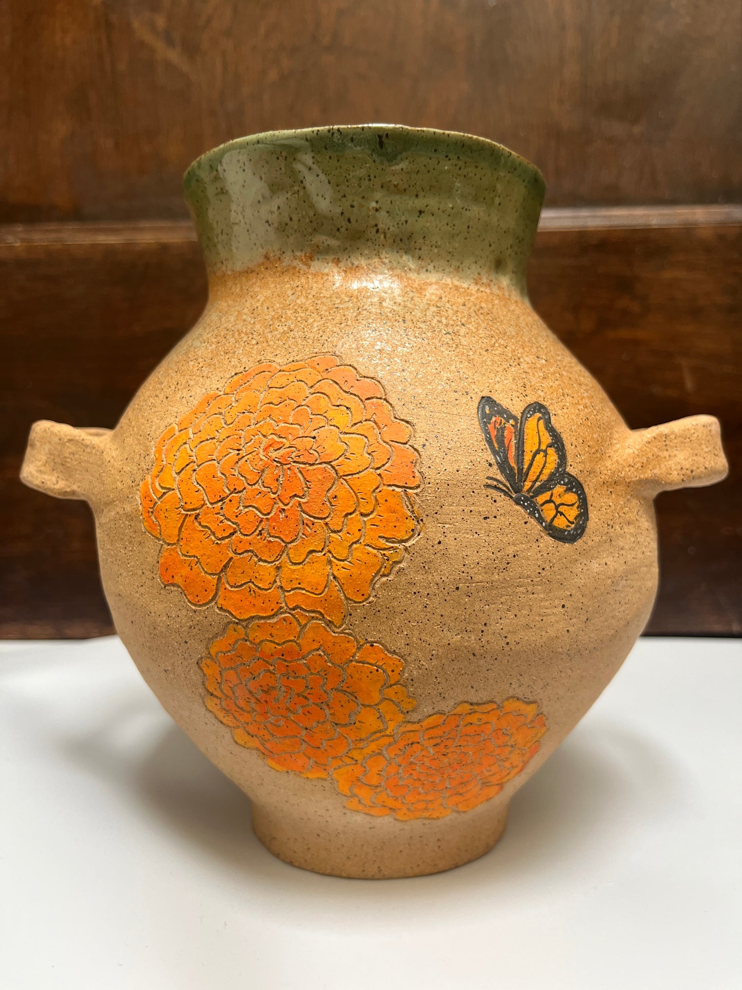 Marigold Altar Vase - Alma de Aztlan