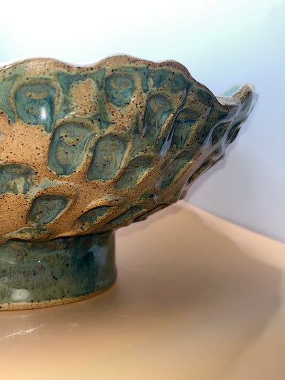 Textured Asymetrical Bowl - Alma de Aztlan