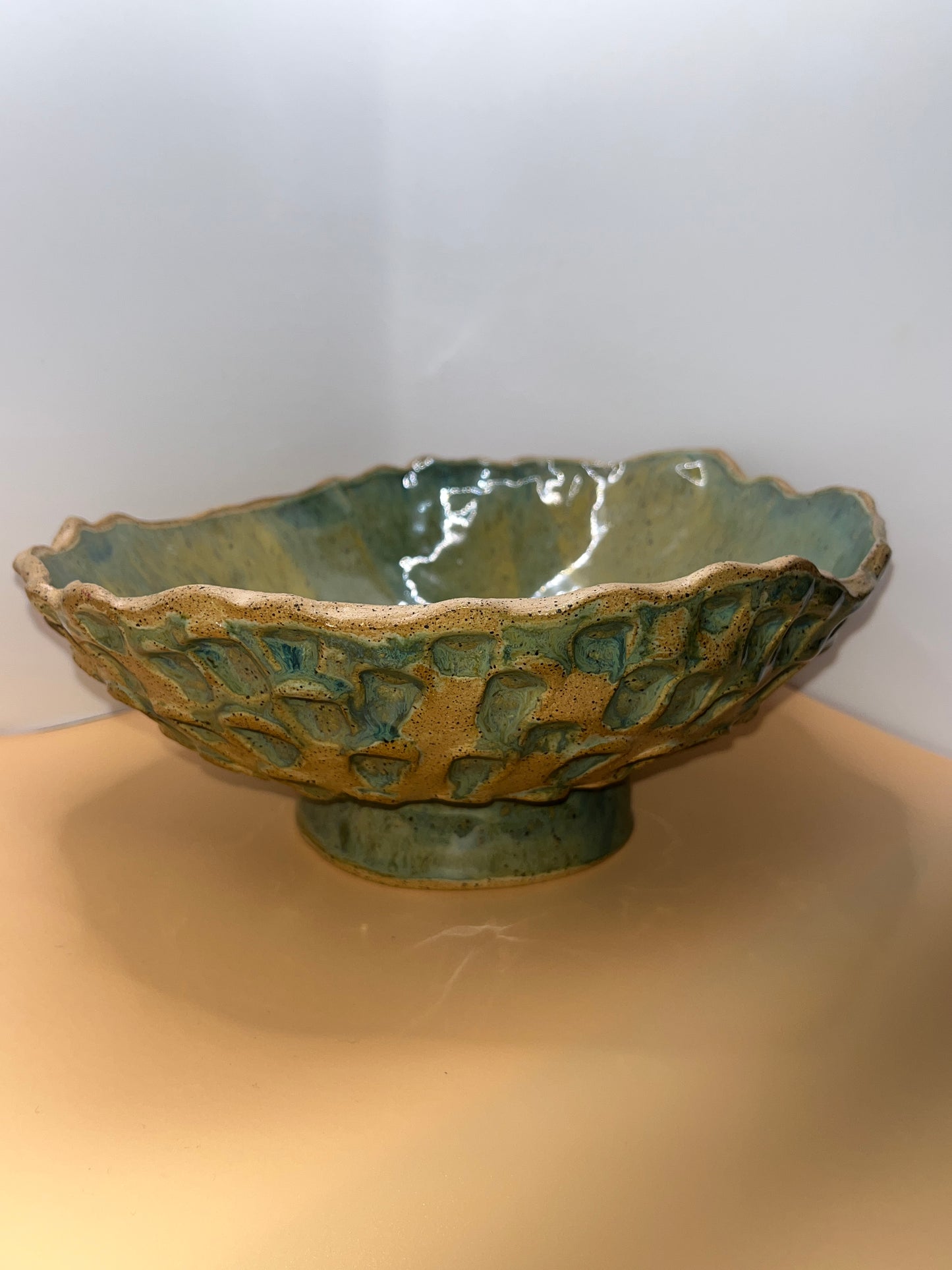 Textured Asymetrical Bowl - Alma de Aztlan