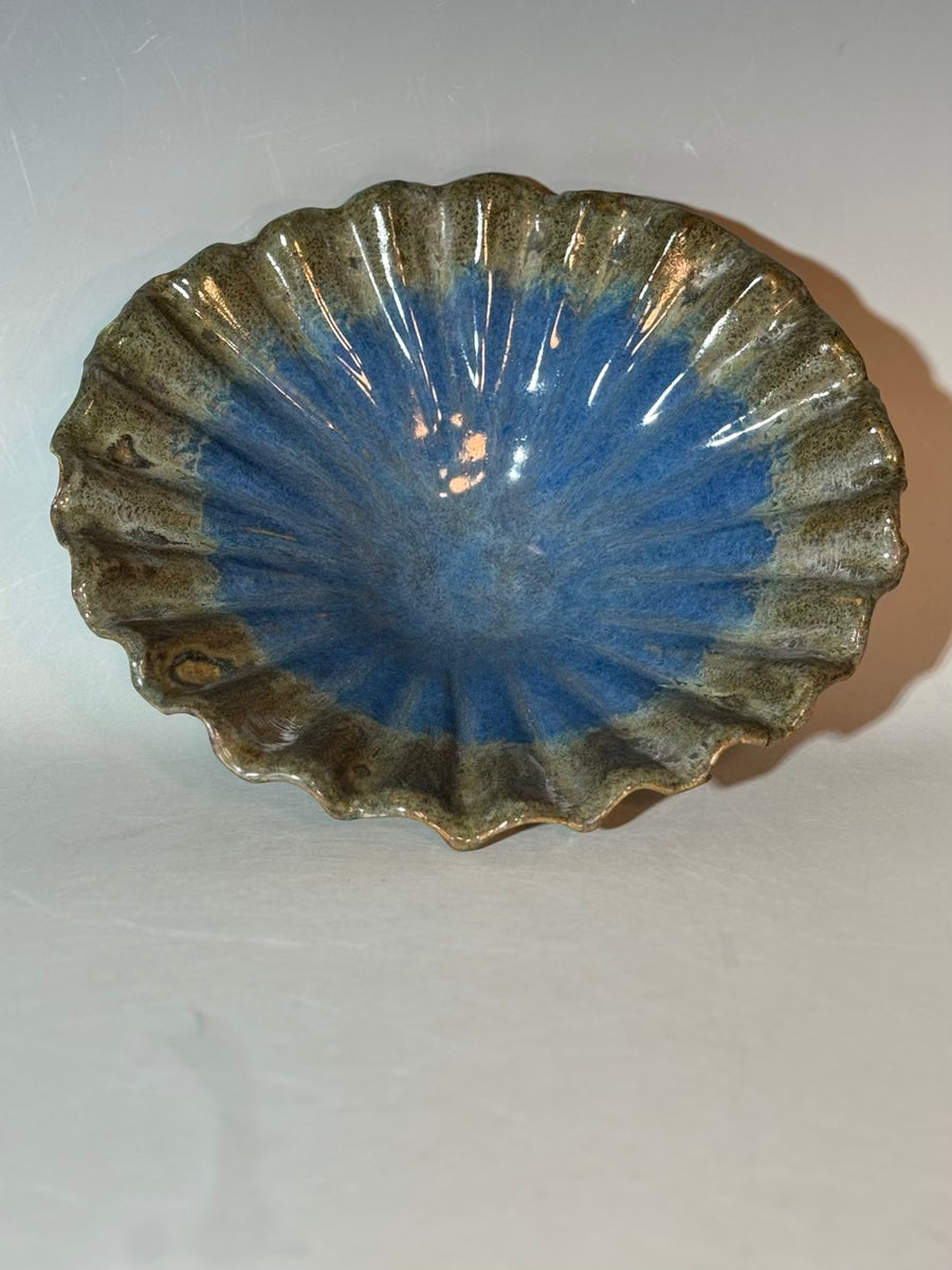 Blue Fluted Dish - Jess Arnold