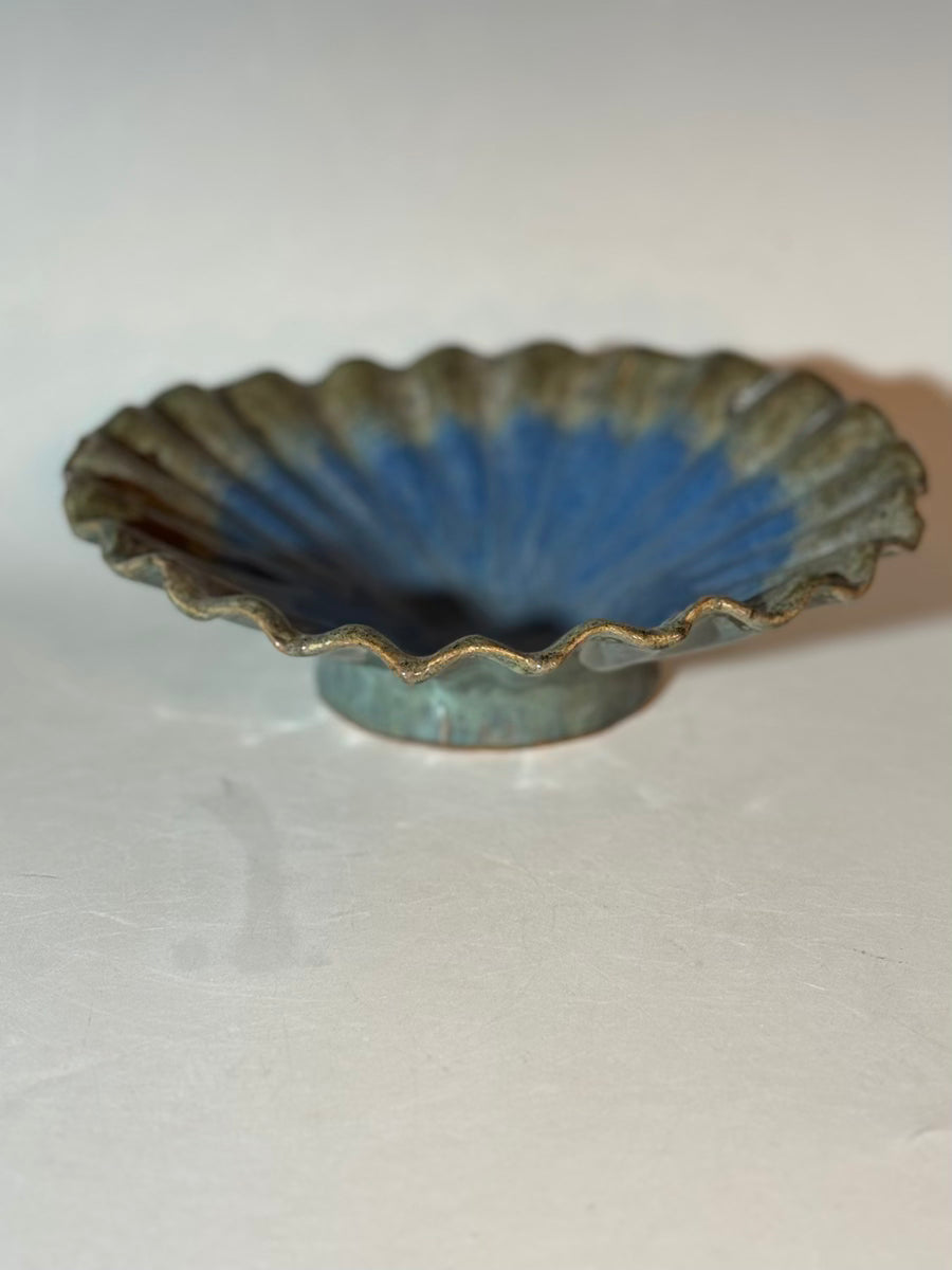 Blue Fluted Dish - Jess Arnold