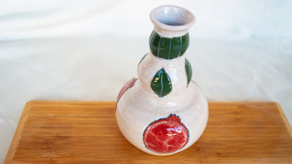 Pomegranate Bottle with Leaves