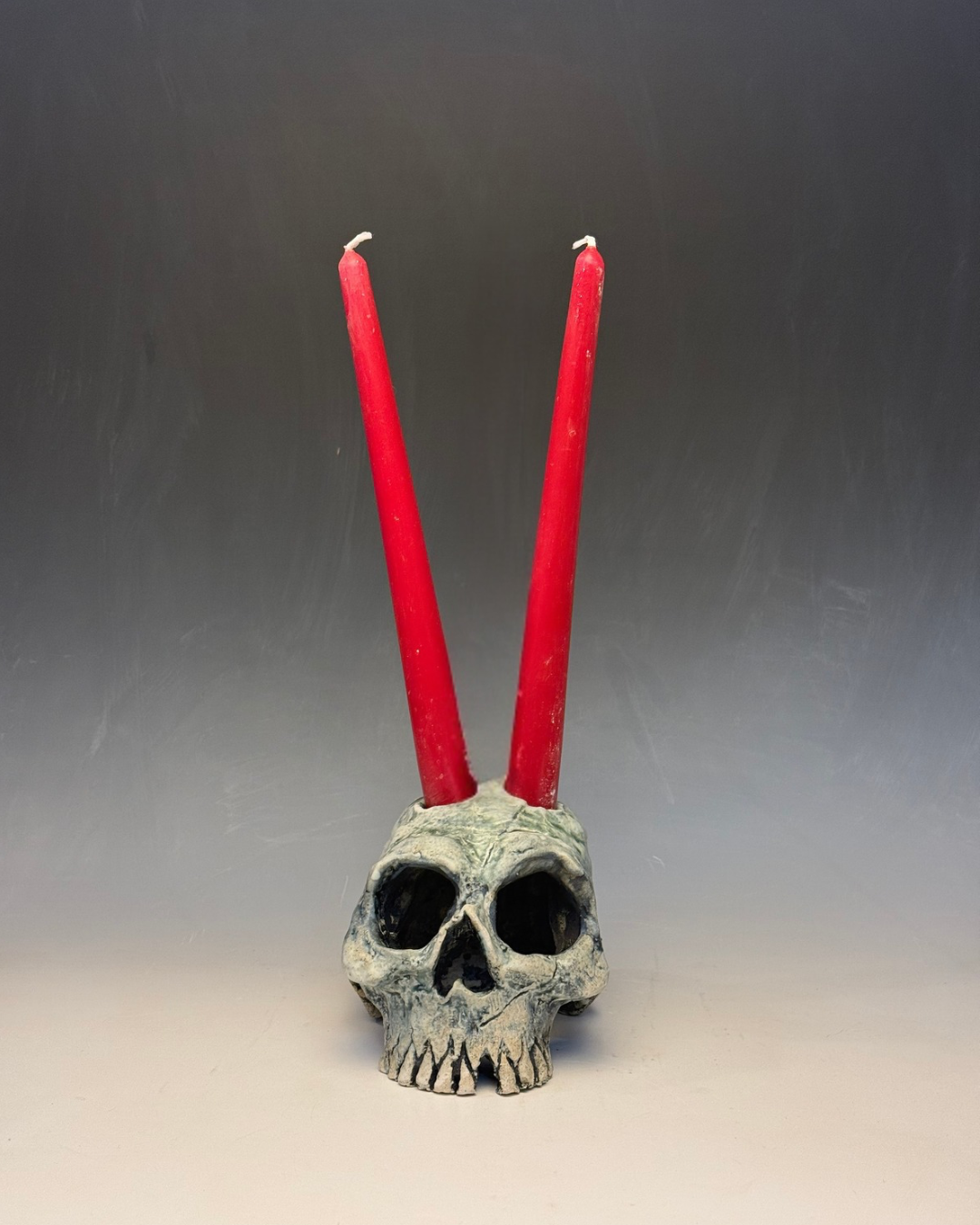 Skull Candle Holder | Taper Candle Holder