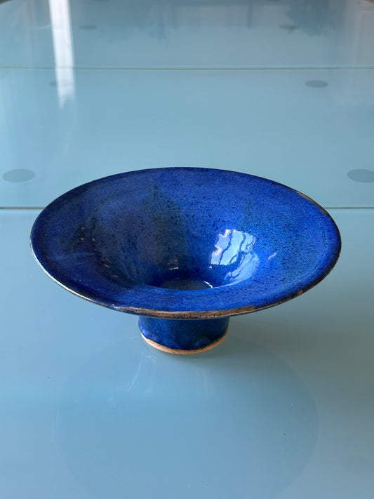 Blue funnel dish - Kayd Bhagat