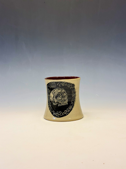 Skull & Flowers Cup
